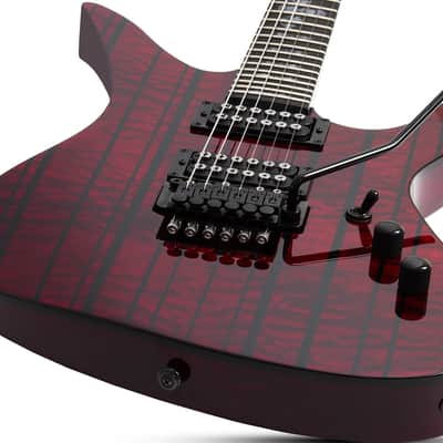 Schecter 1753-SHC Synyster Standard Plus 6 String Electric Guitar - Transparent Deep Red (1753) image 7