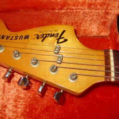 Vintage Original 1976 Fender Mustang - Sunburst Clean with Original Case image 7