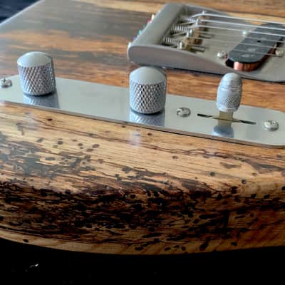 "Verity" Custom Telecaster / Barncaster from A Wee Black Dug Guitars - Natural, Figured Driftwood image 17