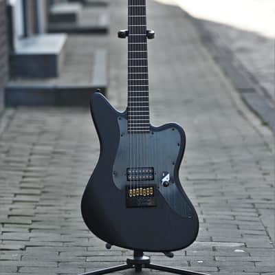 ESP LTD Alex Wade AW-XJ7 Baritone Evertune - Black Open Grain Satin image 13