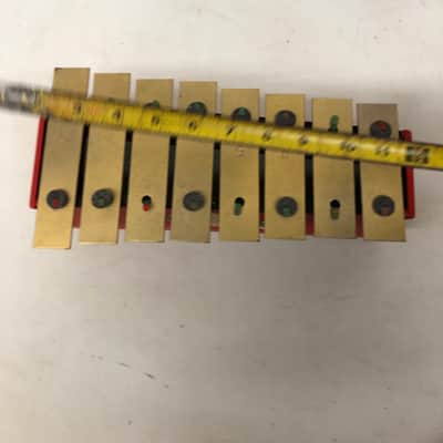 Vintage Tudor Tone 8 Note Metal Toy Xylophone - 1950's - Red image 5