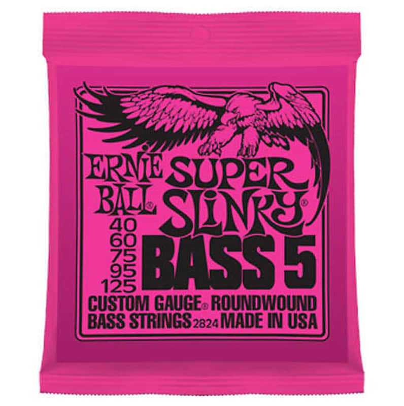 Ernie Ball Super Slinky 5-String Bass Strings - Nickel Wound image 1