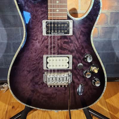 Ibanez SA220FM-TG Standard Transparent Gray, Seymour Duncan Neck PU, Speed Knobs image 5