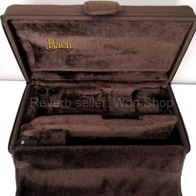 Vincent Bach Stradivarius Trumpet Brown Hard Case 1843 w/ Handles, Zipper Pouch image 13