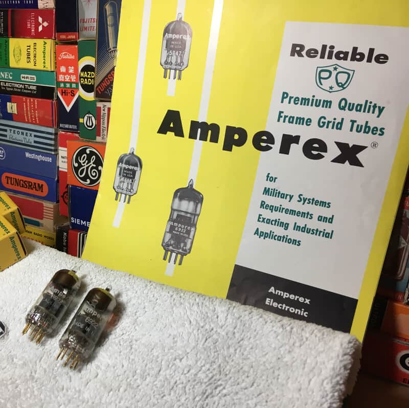 2 x NOS DGetter Amperex USA 6922 Gold Pin ~ Several Grail Pairs In Stock ~ Instrument Grade Holographic Tone Detailed Euphony Rich Warmth Clear Resolve ~ PQ/RCA/Beckman Medical/USN Military Grade ~ Rode K2 NTK Mics Vocals+ image 1