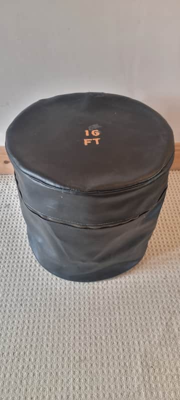 Naugahyde drum case bag 16 x 16 floor tom 1970s image 1