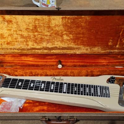 1962 Fender Fender Deluxe Lap Steel w/ OHSC + Legs + Nick Manoloff Slide • Desert Sand• Serial# 8263 image 2