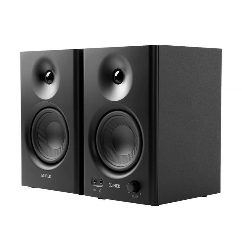 Edifier MR4 Powered Studio Monitor Speakers, 4" Active Near-field Monitor Speaker - Black (Pair) image 1