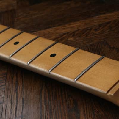 Aged Allparts Tele Neck Nitro Relic Rolled Fingerboard Edges Licensed by Fender Telecaster TMO-C Fits MJT image 8