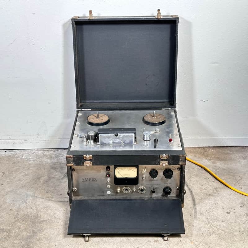 Vintage Ampex 400 Series Tube Mic Preamp & Transport Reel to Reel Tape Deck image 1