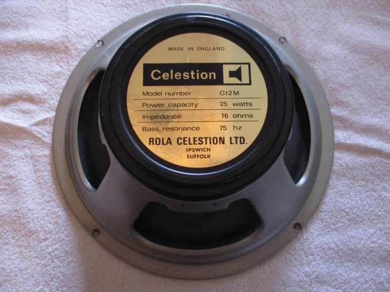 1978 Celestion Blackback G12M; 25-watt; 75hz; 16ohm; 1777 cone repaired #2 image 1