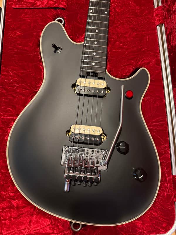 EVH Wolfgang USA Edward Van Halen Signature with Floyd Rose and Killswitch 2022- Stealth Black image 1