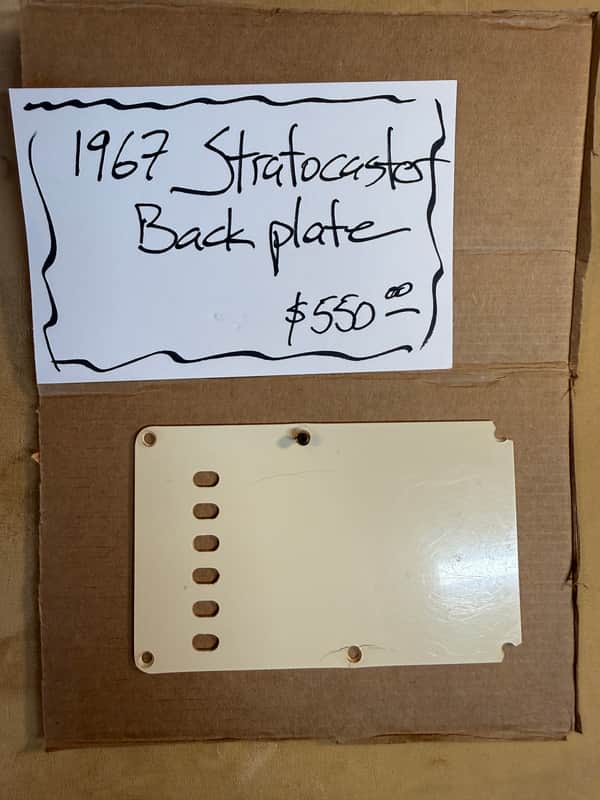 Fender Stratocaster back plate 1 ply 1967 image 1