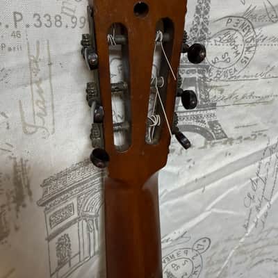 Harwood Parlor Guitar Circa 1895 - 1915 Ser #4512 Solid Brazilian Rosewood Back & Sides Premium Taylor Hard Shell Case image 3