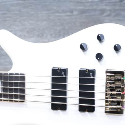 Spector NS Icon Bolt-On 5 White Aguilar Electronics Dual Soapbar Electric Bass image 4