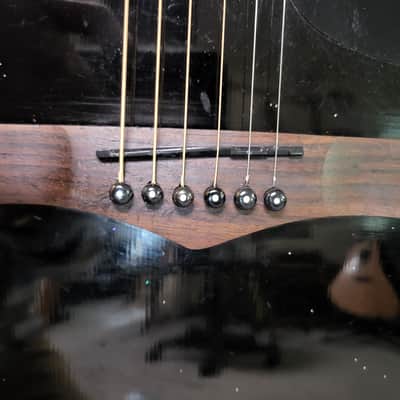 Used Randy Jackson 2014 Limited Edition Studio Series Black Acoustic Electric Guitar Pro Setup New Strings Luthier Project image 3