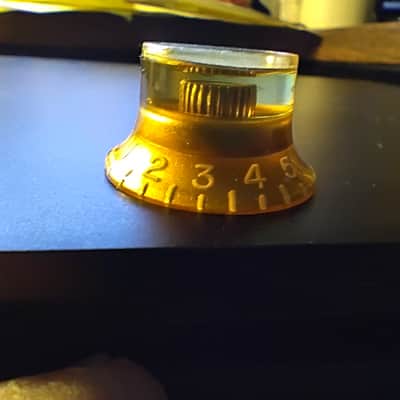 1960s-Early 1970s Gibson Gold Reflector Tone Knob original vintage part for luthier project Les Paul, SG, ES models etc image 4