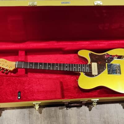MyDream Partcaster Custom Built - Metallic Gold Lollar P90 50s Wind image 5