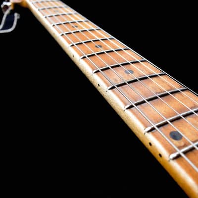 Dax&Co. 50's Esquire 2018 Vintage Blonde W/ Fender Telecaster Parts, FAT Neck, Bakelite Guard & Case image 9
