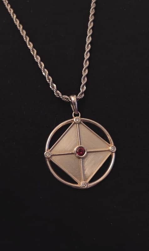 Five Finger Death Punch Ivon Moody Silver Pendant image 1