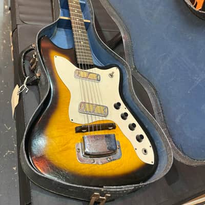 1960s Harmony Bobkat 2 Pickup Sunburst image 12