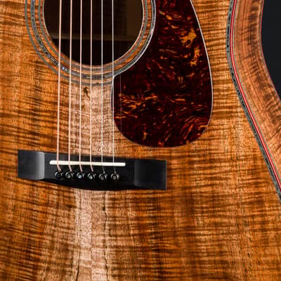 Huss and Dalton D-45 Premium Figured Koa with Paua Pearl Custom NEW image 9