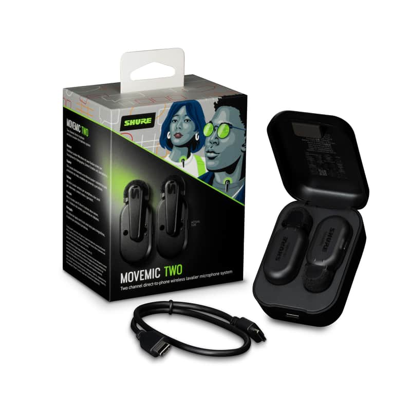 Shure MoveMic Two Dual-Channel Wireless Lavalier Microphones image 1