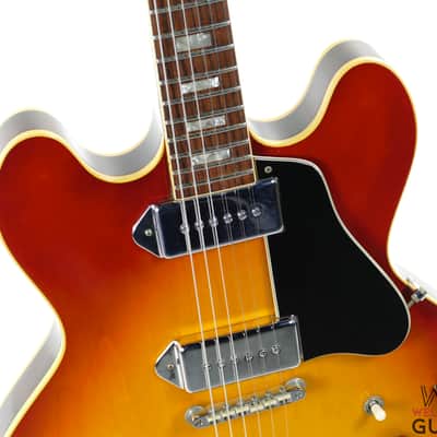 1968 Gibson ES-330 No F-Holes Employee Made Sunburst w/ OHSC image 13