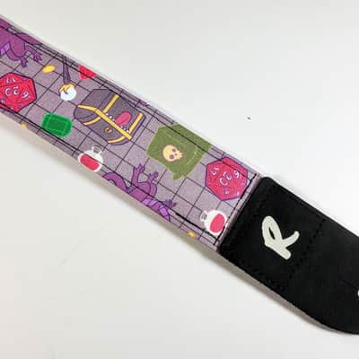 Role Playing Game Guitar Strap - Board Game Guitar Strap- 20 Sided Die- 20 Sided Dice - Not A Licen image 1