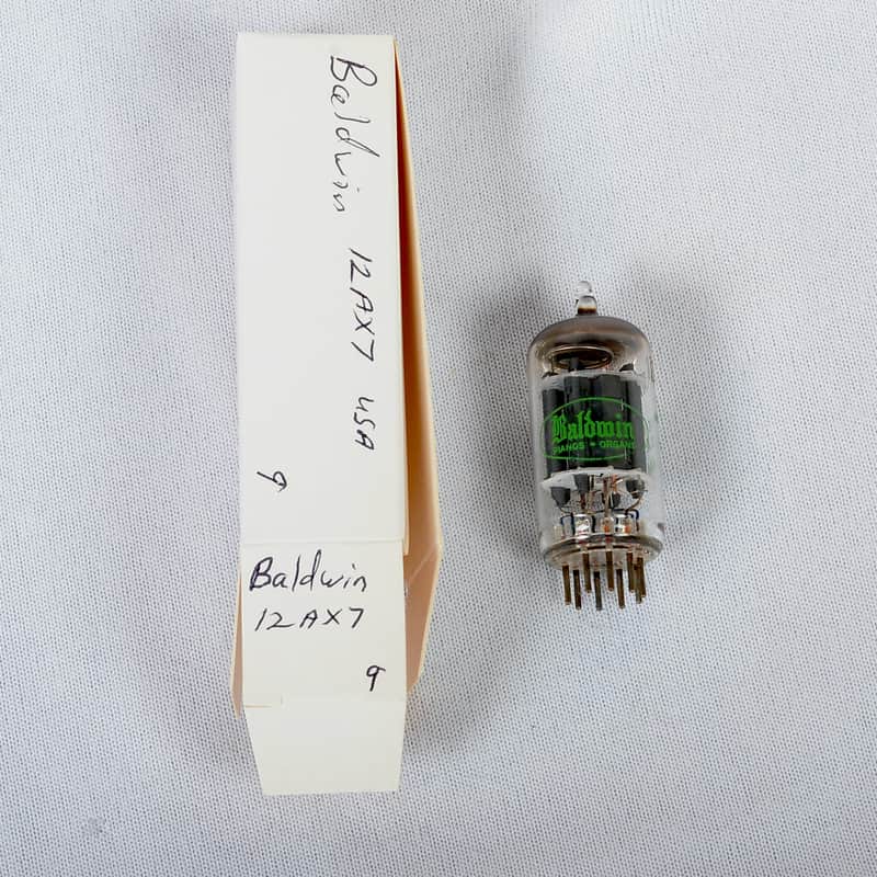 Baldwin 12AX7 Preamp Tube – USA Made – NOS -Tests Strong – Vintage Tone image 1