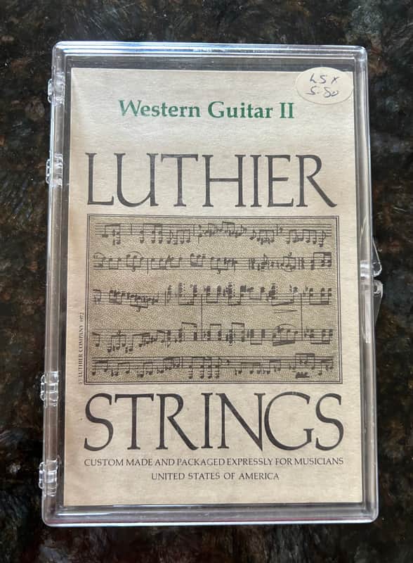 Luthier & Company Plastic Box Western Guitar II Strings 1970’s - Clear image 1