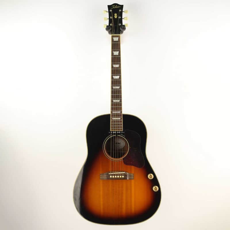 日本製 TOKAI TJE-65 トーカイ J-160E タイプ Yahoo!オークション - Tokai TJE-65 Sunburst Gibson J-160Eコピーモ