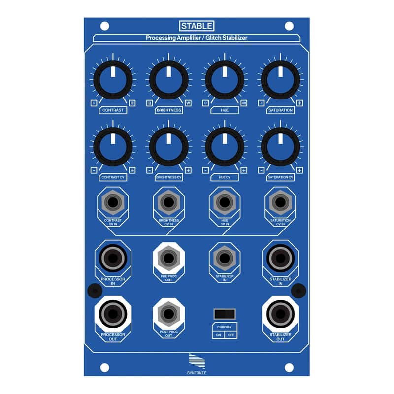 Syntonie Stable - Processing Amplifier / Glitch Stabilizer Eurorack Video Module image 1