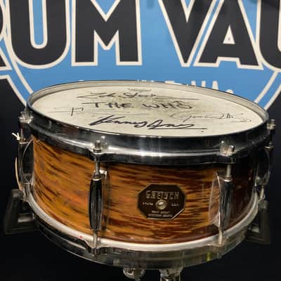 Zak Starkey's Keith Moon-THE WHO - Gretsch DRB Special Snare Drum. AUTOGRAPHED by Townsend, Daltrey, Zak plus, PLUS Kenney Jones!! image 1