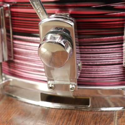 Tempro Pro 5.5x14" Snare Drum Red Strata MIJ Vintage 1970's image 4