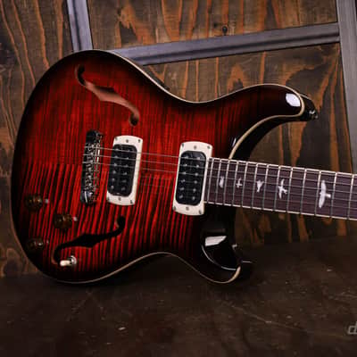 PRS SE Hollowbody I Piezo Orange Tiger Smokeburst image 8