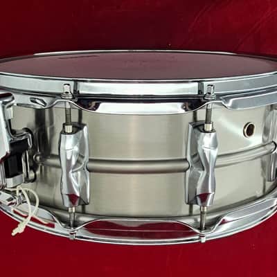 Yamaha RLS-1455 14x5.5 Recording Custom Stainless Steel Snare Drum 2020s - Brushed Steel image 3