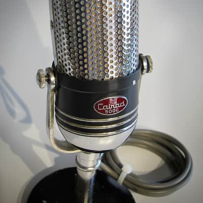 Calrad 500C Microphone Desk Mic with stand Circa-1960s-Chrome & Black` image 6