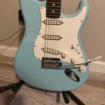 Fender Limited Edition American Professional Stratocaster with Rosewood Neck 2017 - Daphne Blue WITH upgraded Cunife pickups image 2