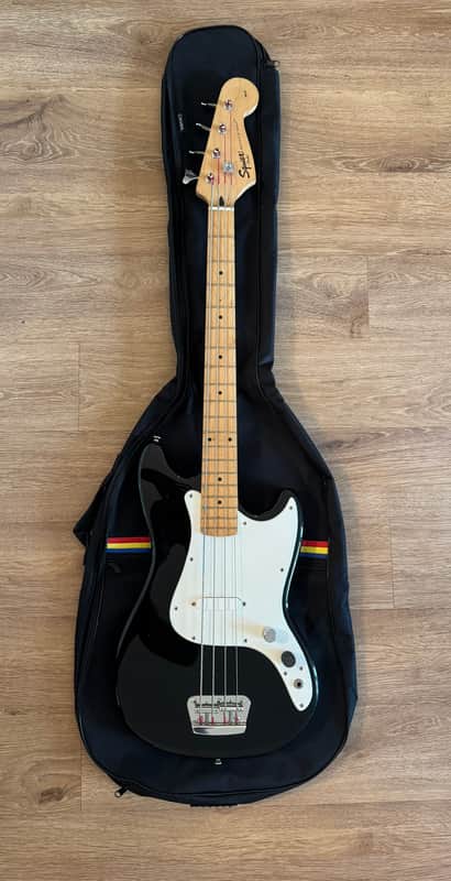 Fender Squier Bronco Bass 2007 - Black image 1