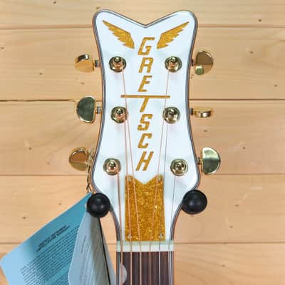 Gretsch G5021WPE Rancher Penguin Parlor Acoustic/Electric Guitar - White image 9