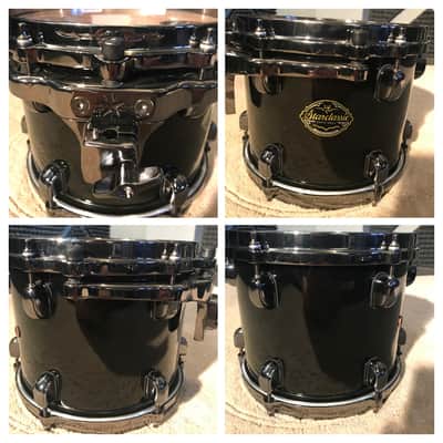 Tama Starclassic Maple 10, 12, 16, 22 Piano Black Drum Set w/Cases Made In Japan image 15