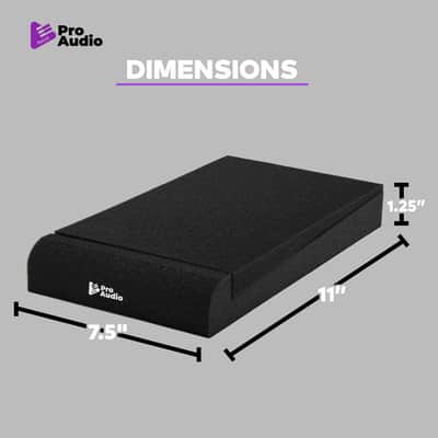 FocusProAudio Medium Studio Monitor Isolation Pads for 5-Inch Speakers (Pair) image 7