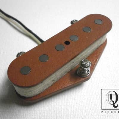 Telecaster Bridge RED Pickup Hand Wound A3 Fits Fender Vintage by Q pickups Tele Esquire image 1
