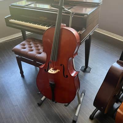 Yamaha VC5 4/4 Cello with stand and soft case image 2