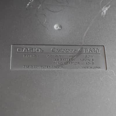 Used Vintage Casiotone CT-630 61-Key Electronic Keyboard Synthesizer image 12