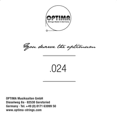 Optima 24K Gold Wound Single Guitar String .024 image 4