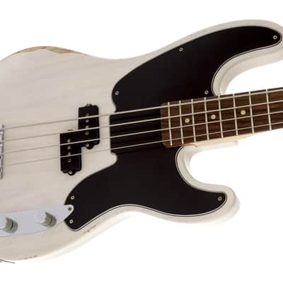 FENDER - Mike Dirnt Road Worn Precision Bass  Rosewood Fingerboard  White Blonde - 0138410701 image 4