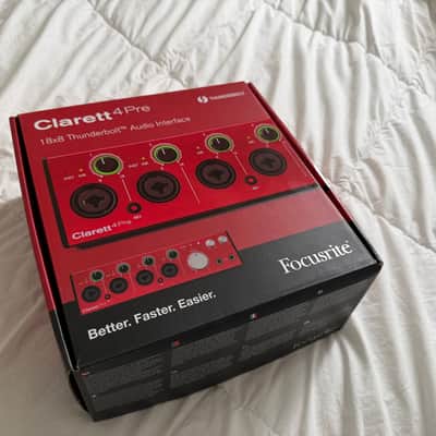 Focusrite Clarett 4Pre Thunderbolt Audio Interface 2010s Red image 4