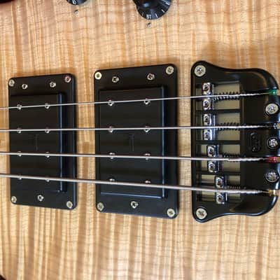 Wal MK2 2012 Flame Maple 4 string bass guitar image 8